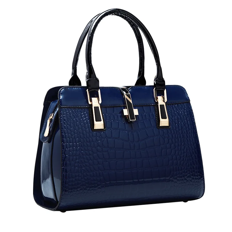 High Quality Patent Leather Crocodile Leather Handbags For Women Ladies 2020 Unique Vintage Pu Purse Korea Hand Bag
High Quality Patent Leather Crocodile Leather Handbags For Women Ladies 2020 Unique Vintage Pu Purse Korea Hand Bag