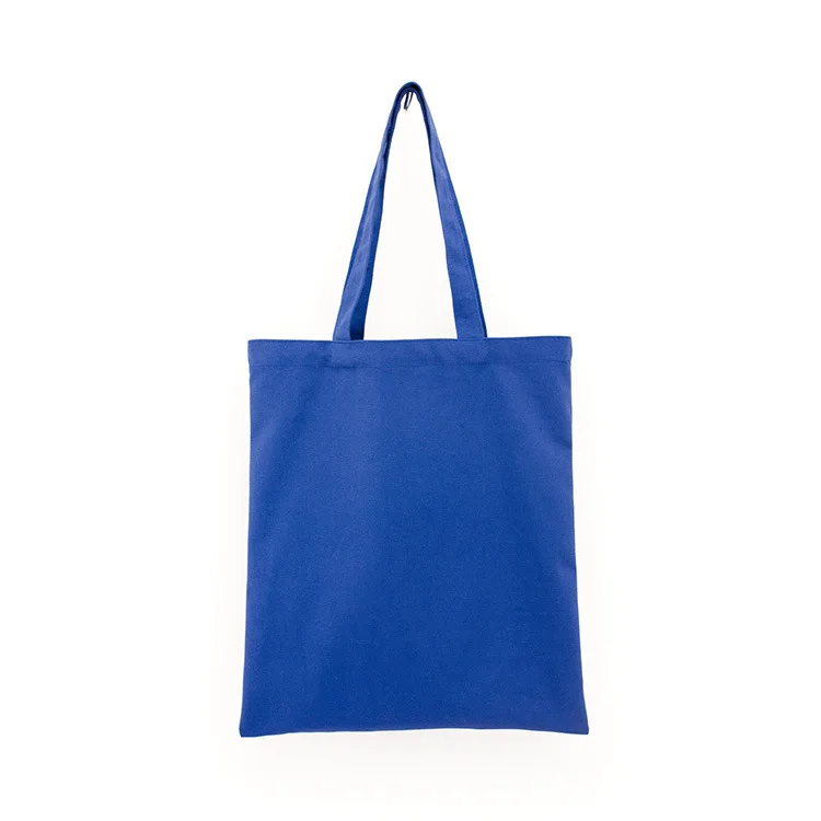 full color custom printed canvas handled cotton tote bag with
