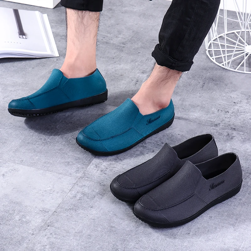 Ins hot sale fashion PVC working sandals men fashion ankle waterproof simple color rain boots, Black, blue, grey and brown
Ins hot sale fashion PVC working sandals men fashion ankle waterproof simple color rain boots, Black, blue, grey and brown