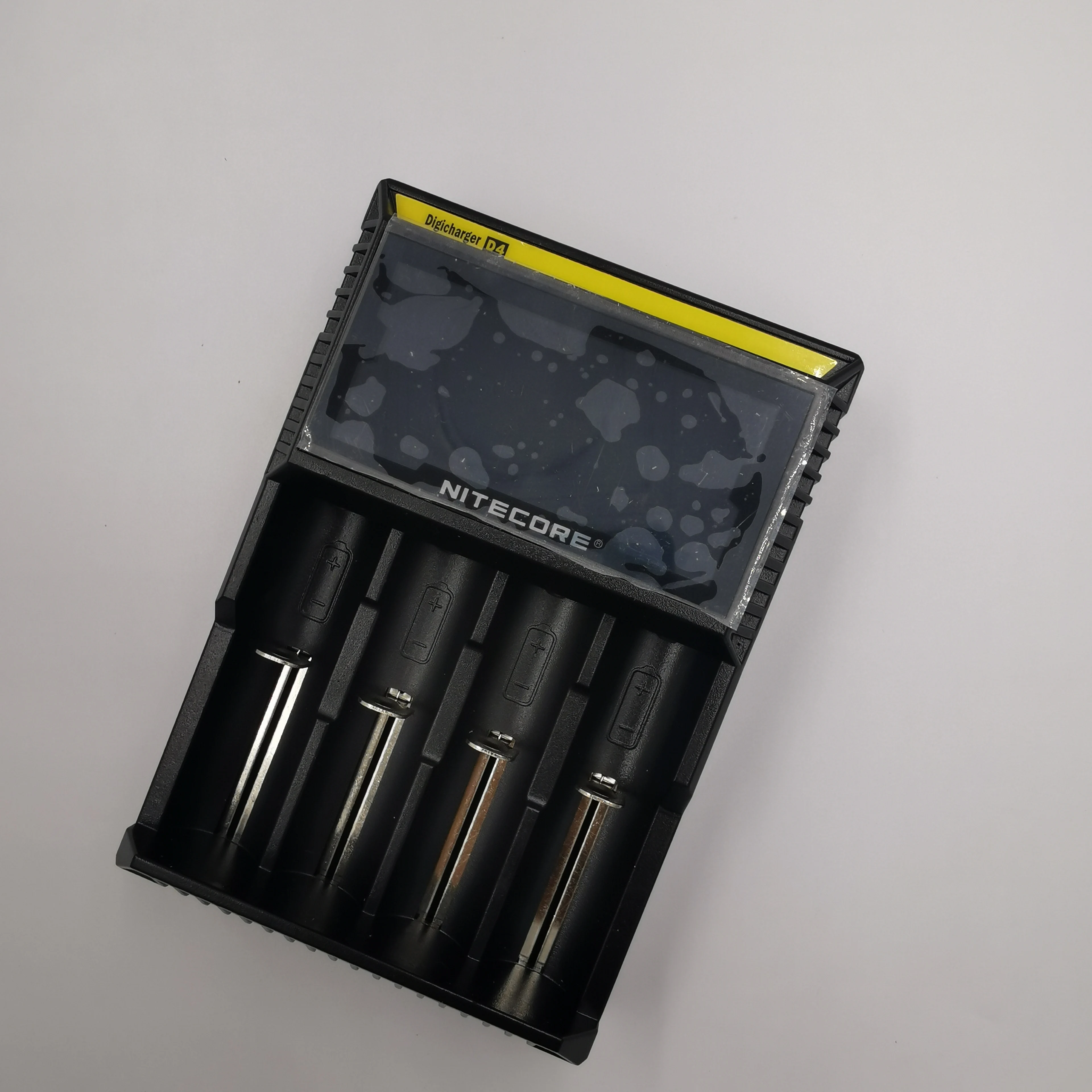 Nitecore new D4 EU AU UK US plug IMR Li ion AA 18650 DC 12V universal rohs battery charger 4 slot battery charger, Black
Nitecore new D4 EU AU UK US plug IMR Li ion AA 18650 DC 12V universal rohs battery charger 4 slot battery charger, Black