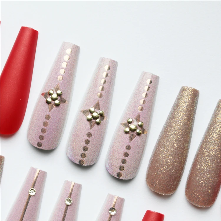 New Ballerina matte red press on nails glitter bling press on nails luxury finger nails press on
New Ballerina matte red press on nails glitter bling press on nails luxury finger nails press on