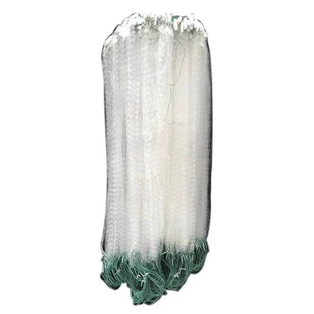 Strong Fishing Net Depth 1.5m Length 50m Gill Net 3 Layer Grid Gill Net Fishing Network Accessories, Green/white
Strong Fishing Net Depth 1.5m Length 50m Gill Net 3 Layer Grid Gill Net Fishing Network Accessories, Green/white