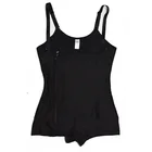 Shapewear Set Body one-piece dress zipper boxer pants shaper latex rubber corsets and bustiers lingerie
