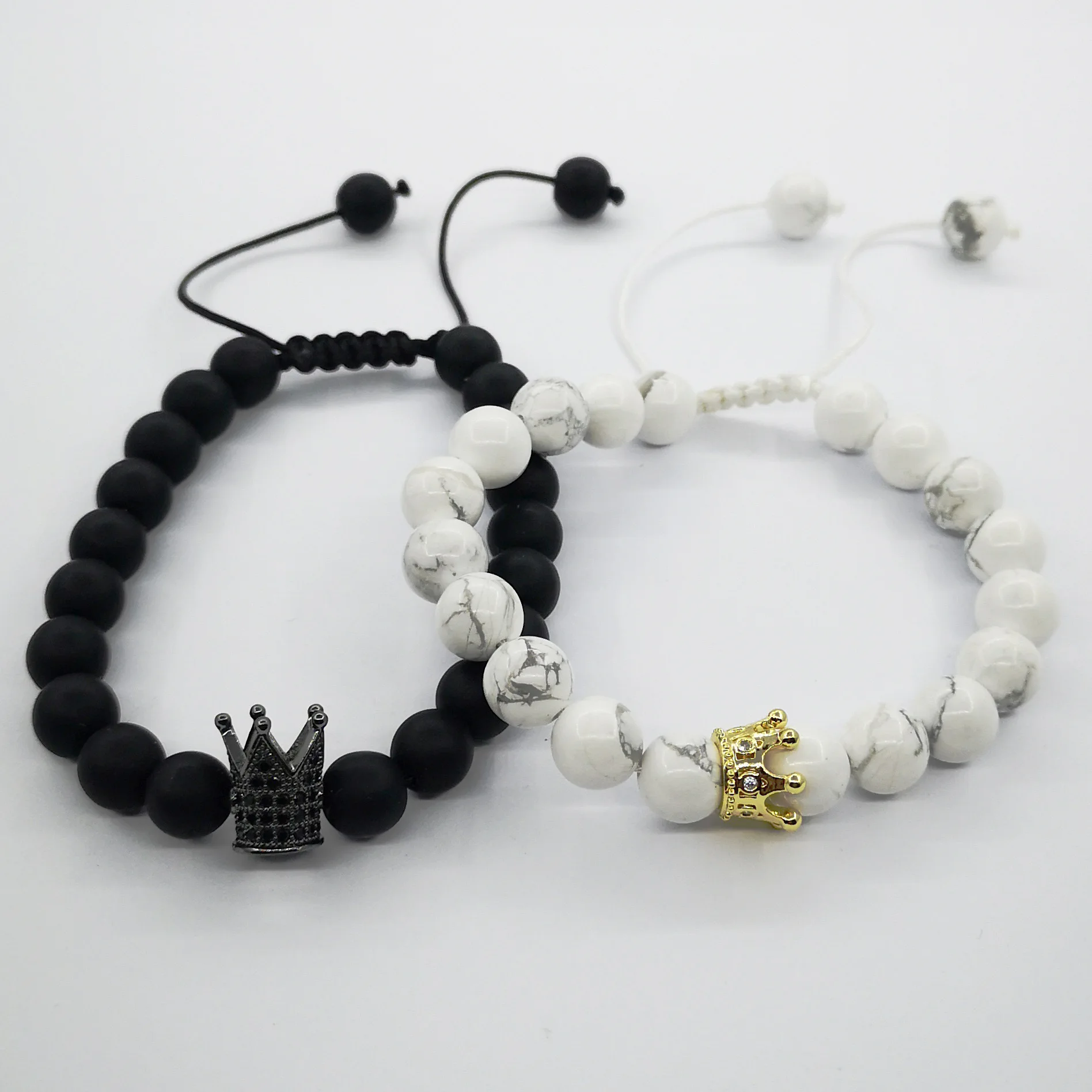 2021 8mm Crystal Bead Bracelet Crown Magnet Charm Beads Stretch Natural Black Lava Rock Stone Bracelet
2021 8mm Crystal Bead Bracelet Crown Magnet Charm Beads Stretch Natural Black Lava Rock Stone Bracelet