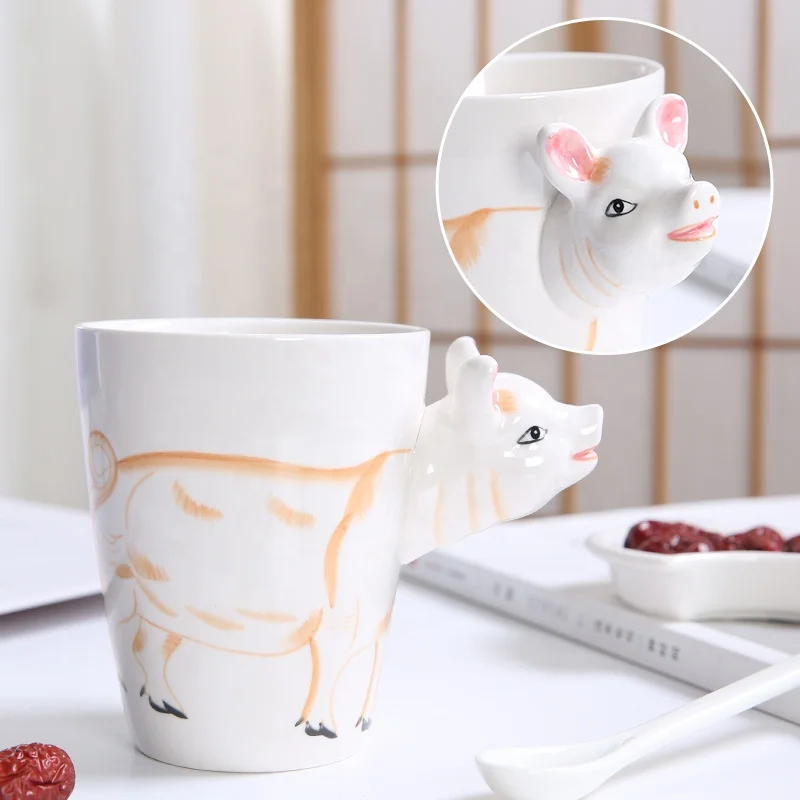 Best selling Family lovely classic 3D animal pig design ceramic coffee water drinking cup
Best selling Family lovely classic 3D animal pig design ceramic coffee water drinking cup