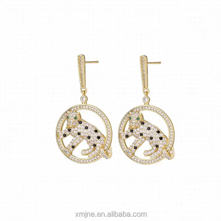 Fashion Leopard Female Punk Style Retro Copper Micro-Inlaid Zircon Personalized Earrings
Fashion Leopard Female Punk Style Retro Copper Micro-Inlaid Zircon Personalized Earrings