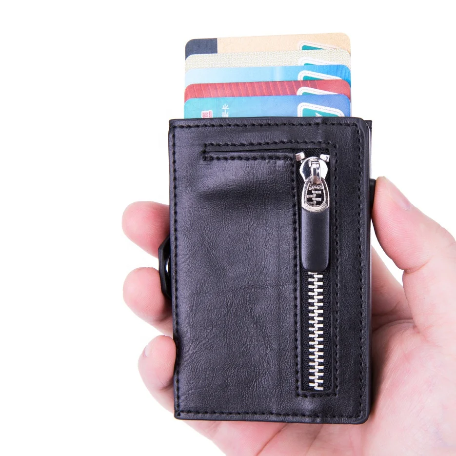 Smart Pop Up PU Leather RFID Blocking Card Holder Unisex Money Wallet with Coins Pocket, Black,brown
Smart Pop Up PU Leather RFID Blocking Card Holder Unisex Money Wallet with Coins Pocket, Black,brown