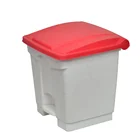 Indoor use 2 in 1 pails square plastic 30L dustbin trash can waste bin