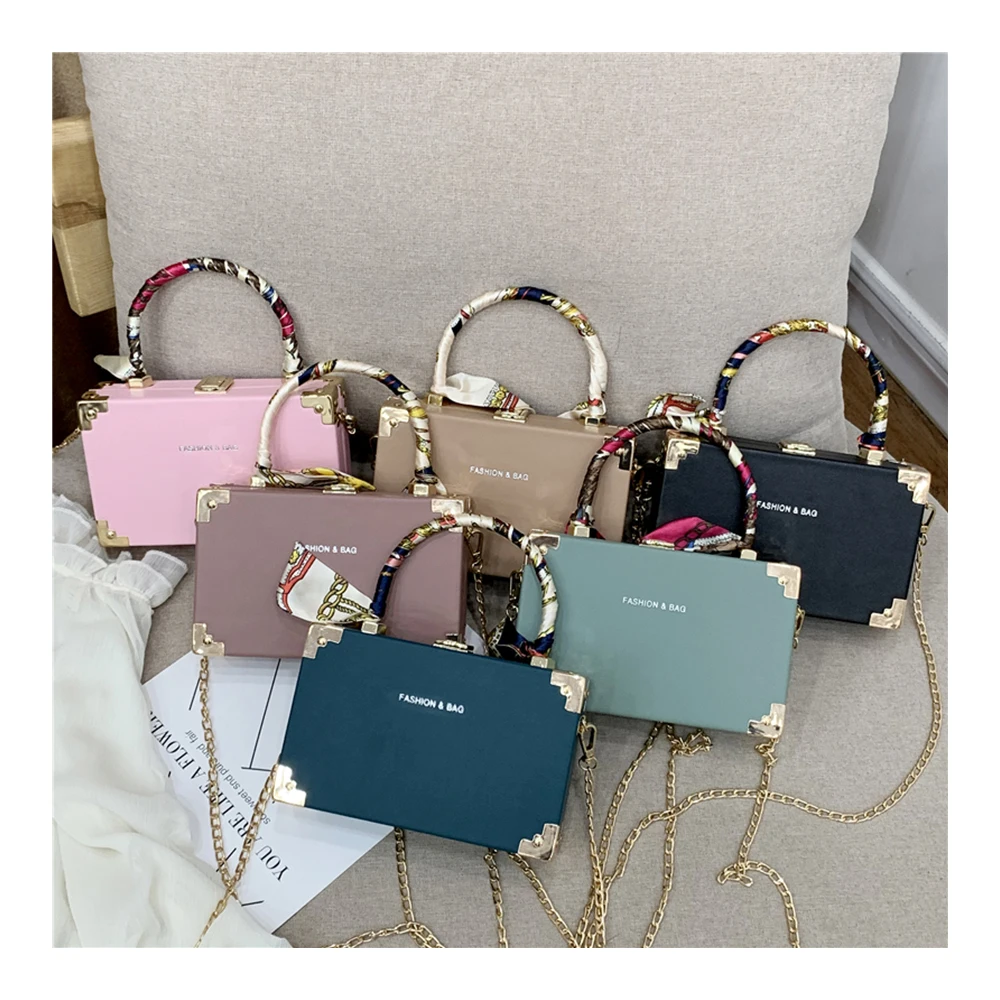 Fashion new style pu leather crossbody bag with long chain women trendy square box sling purse shoulder bags women handbags, Multicolor
Fashion new style pu leather crossbody bag with long chain women trendy square box sling purse shoulder bags women handbags, Multicolor