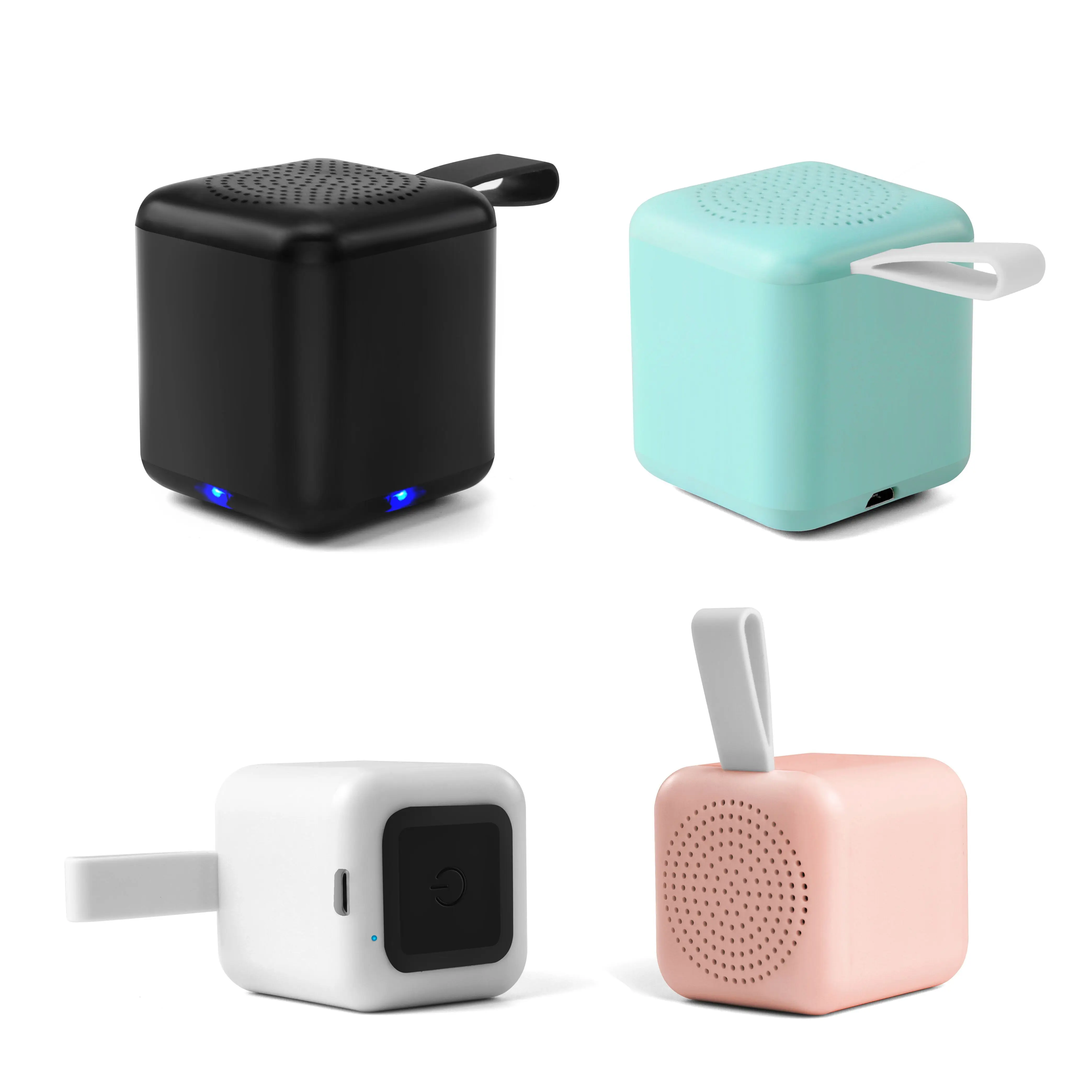 Creative gift m23p mini cuber portable bluetooth wireless mini speaker with LED light up logo - ANKUX.COM