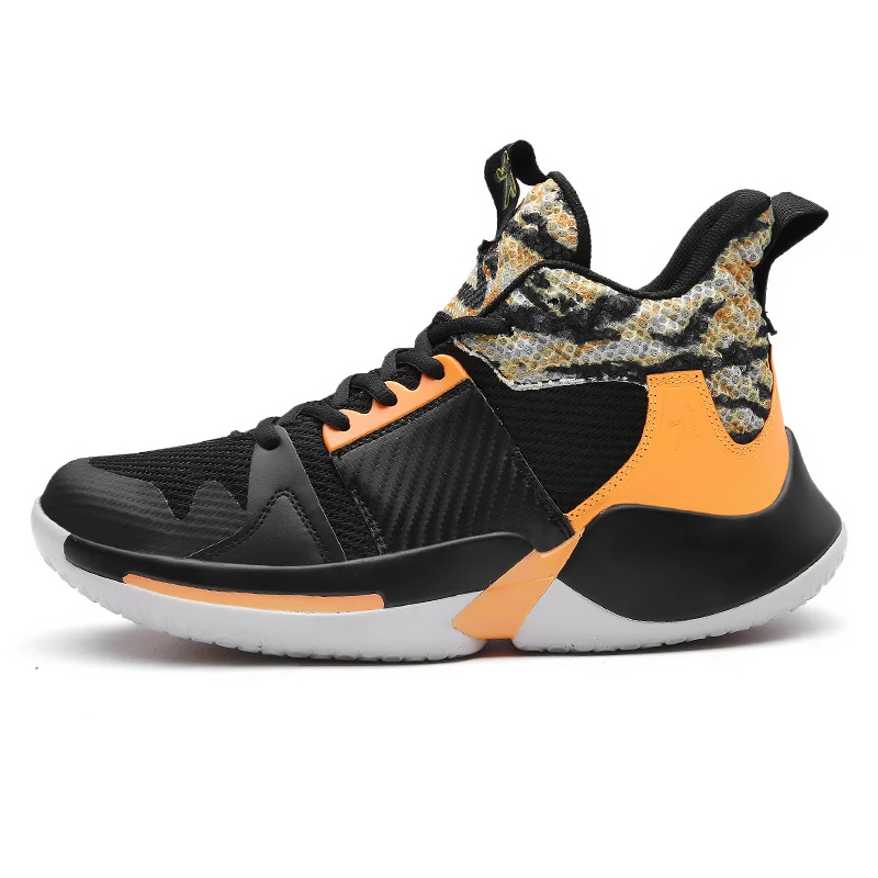 New wear-resistant breathable men's and women's sports shoes basketball shoes, Black
New wear-resistant breathable men's and women's sports shoes basketball shoes, Black