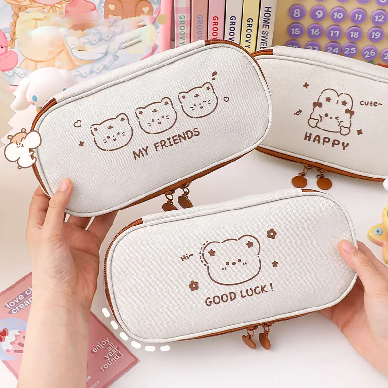 Modern Simple Multifunction School Pencil Case Bags Large Capacity Canvas Pen Box for Boy Girl Kids Gift Stationery Supplies
Modern Simple Multifunction School Pencil Case Bags Large Capacity Canvas Pen Box for Boy Girl Kids Gift Stationery Supplies