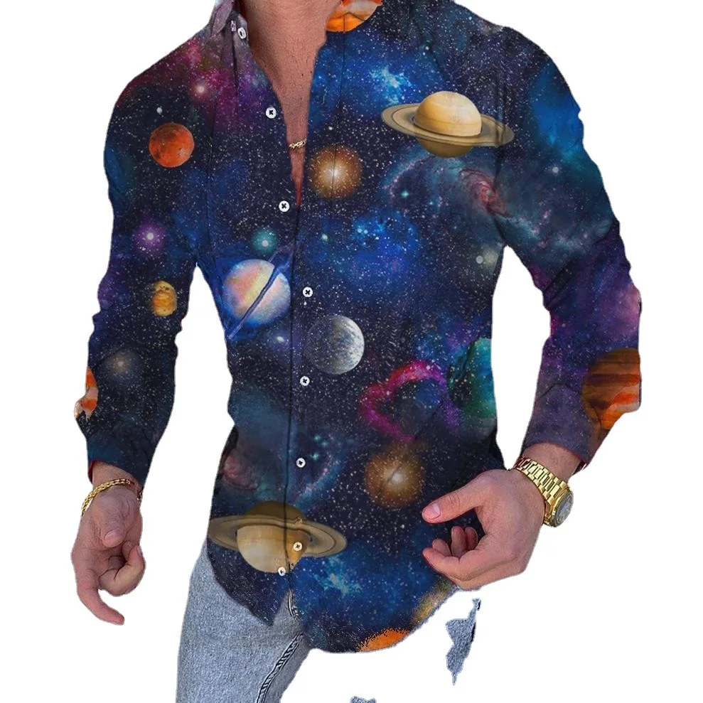 slim Star moon print long sleeve blouse plus size black tops clothing Men shirts, Picture shown
slim Star moon print long sleeve blouse plus size black tops clothing Men shirts, Picture shown