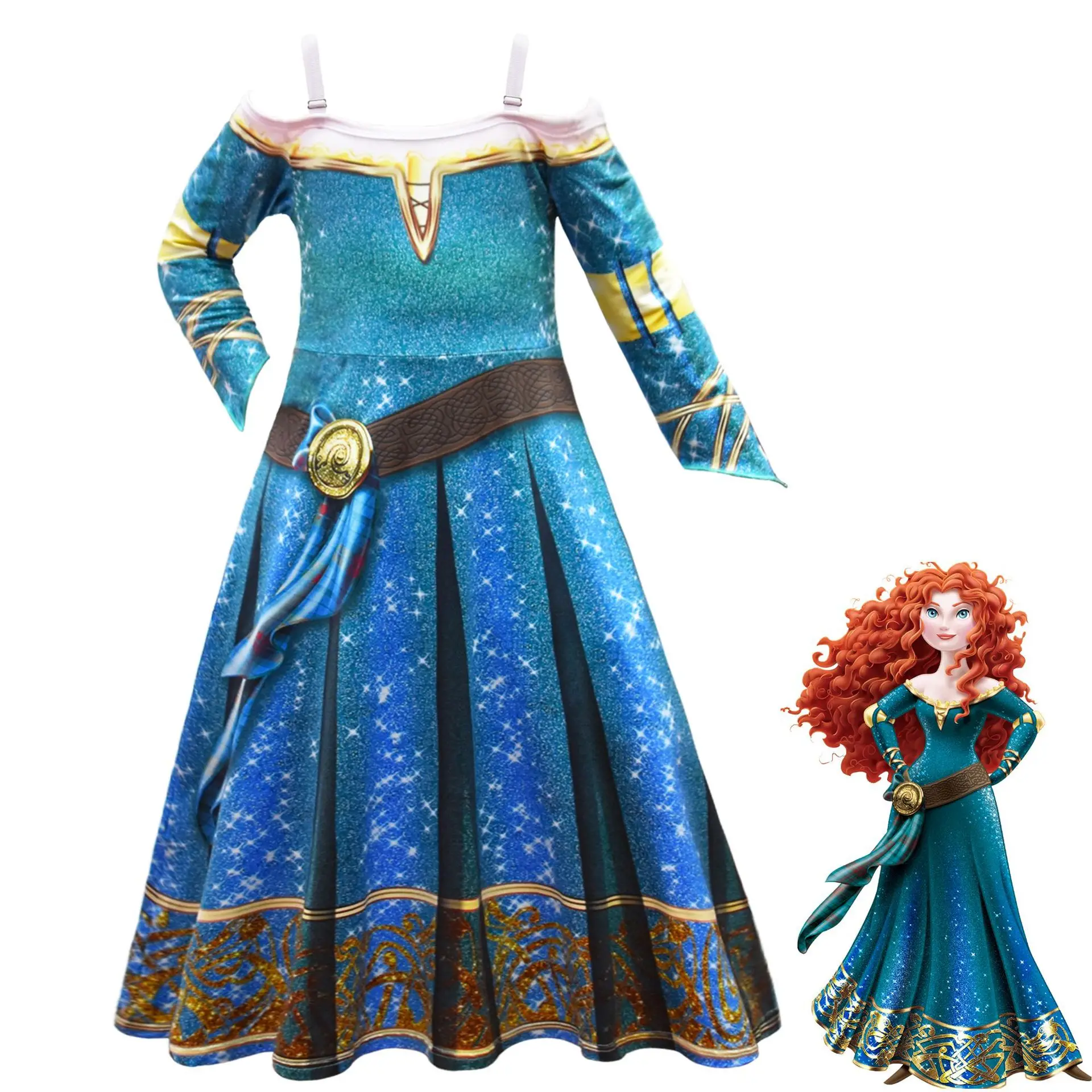2020 Meiqiai Halloween Bravery Melida cosplay dress up costume girl dress skirt 3757, Green
2020 Meiqiai Halloween Bravery Melida cosplay dress up costume girl dress skirt 3757, Green