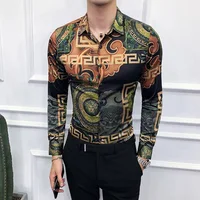 New Fashion Men Spring Autumn Retro Printing Slim Button Lapel Long Sleeve Business Tops Blouse Casual Shirt
New Fashion Men Spring Autumn Retro Printing Slim Button Lapel Long Sleeve Business Tops Blouse Casual Shirt