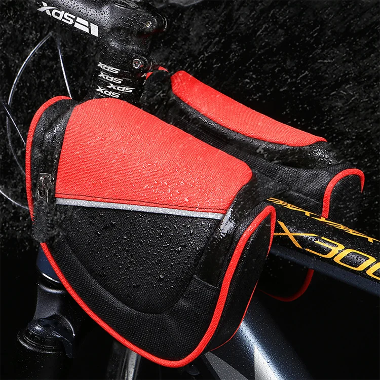 Hot Selling Outdoor Sports Products Bicycle Front Frame Bag Custom Logo Waterproof Multifunction Road Bike Saddle Bag, Picture shows
Hot Selling Outdoor Sports Products Bicycle Front Frame Bag Custom Logo Waterproof Multifunction Road Bike Saddle Bag, Picture shows