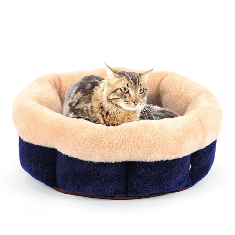 Hellomoon manufacturer wholesale discount short plush warm winter comfort circle pet dog bed, Blue and white
Hellomoon manufacturer wholesale discount short plush warm winter comfort circle pet dog bed, Blue and white