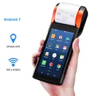 WIFI bluetooth 58mm thermal receipt pos printer android handheld 4g pos terminal with qr code scanner