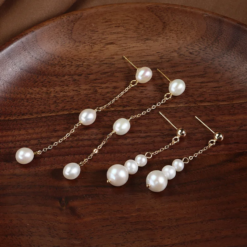 Handmade original design classic tassel natural freshwater pearl earrings fashion freshwater pearl drop earring for women
Handmade original design classic tassel natural freshwater pearl earrings fashion freshwater pearl drop earring for women