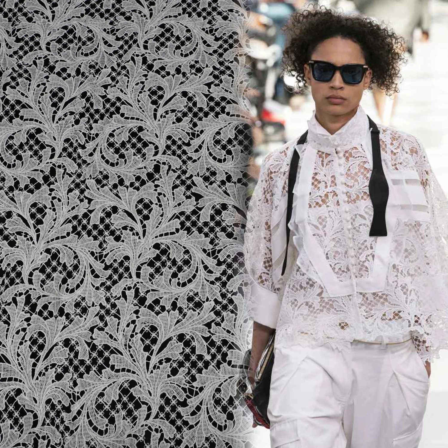 Yanzi Soft White Eyelet Scalloped Floral Embroidery Pure Fabric Lace Fabric for Dress Shirts Decor by the yard
Yanzi Soft White Eyelet Scalloped Floral Embroidery Pure Fabric Lace Fabric for Dress Shirts Decor by the yard