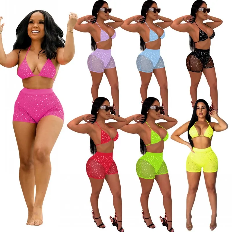 Mesh Sequined Tracksuits Bathing Suits For Women Clothing Fashion Swimwear Beachwear 2021 2 piece set Sexy Outfits
Mesh Sequined Tracksuits Bathing Suits For Women Clothing Fashion Swimwear Beachwear 2021 2 piece set Sexy Outfits