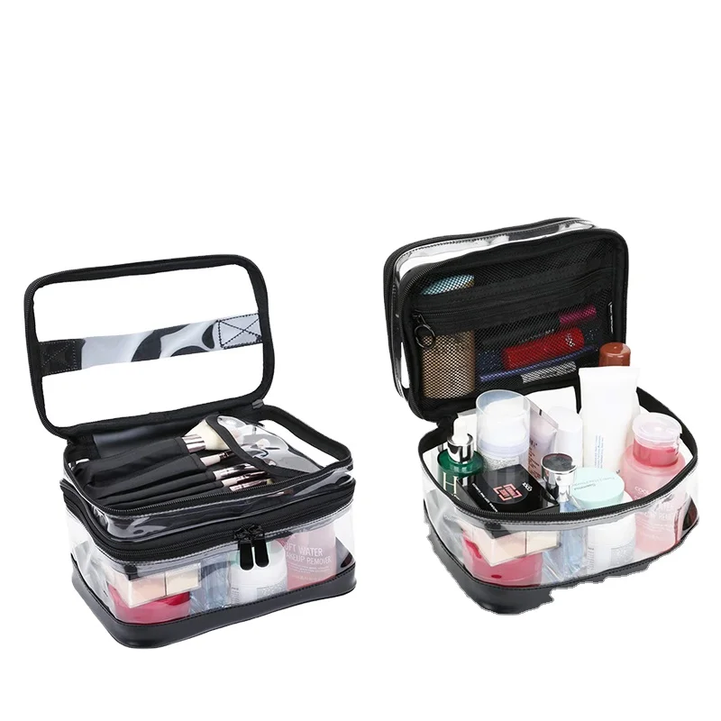 Yeashii OEM Pouch Handle Organizer Artist Travel Professional Cosmetic Storage Makeup Brush Bag Case, Black and transparent
Yeashii OEM Pouch Handle Organizer Artist Travel Professional Cosmetic Storage Makeup Brush Bag Case, Black and transparent