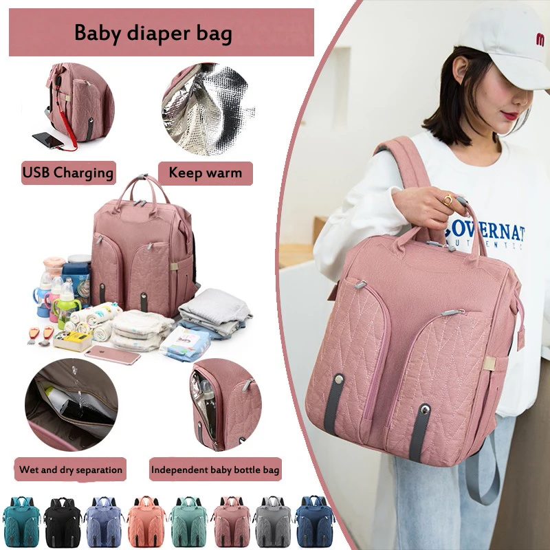 Trendy Bed and beg separation Baby diaper bag bed Mommy backpack large capacity with USB Charging, 8 colors
Trendy Bed and beg separation Baby diaper bag bed Mommy backpack large capacity with USB Charging, 8 colors