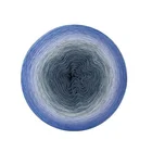 Rainbow color 100% cotton long space dyed cake ball yarn for hand knitting yarn