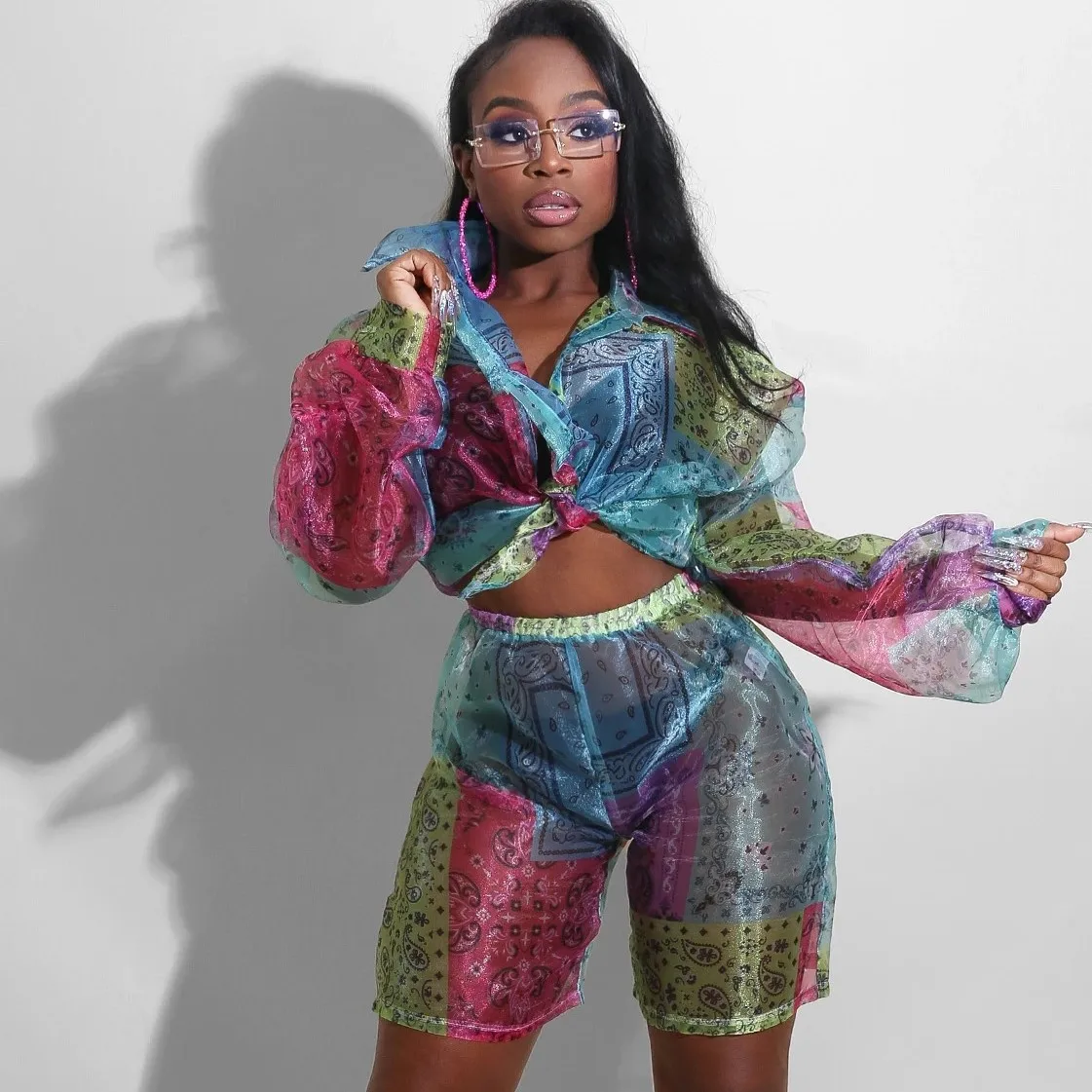 Wholesale Sexy Patchwork Dress Sets Club Wear 2 Piece Sets Womens Outfits Shorts with Puff Sleeve Crop Top Fall 2021, Color as picture
Wholesale Sexy Patchwork Dress Sets Club Wear 2 Piece Sets Womens Outfits Shorts with Puff Sleeve Crop Top Fall 2021, Color as picture