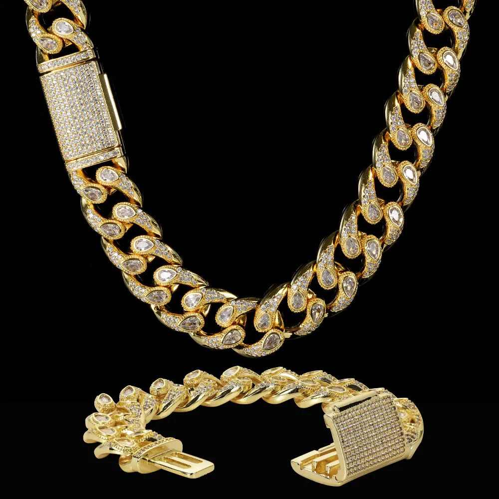 16mm Hip Hop CZ Cuban Link Iced Necklace Gold Cubic Zirconia Chain Necklace Jewelry
16mm Hip Hop CZ Cuban Link Iced Necklace Gold Cubic Zirconia Chain Necklace Jewelry