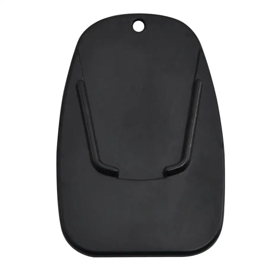 Black Universal Motorcycle Plastic Side Stand Moto Bike Kickstand Non-slip Plate Side Extension Support Foot Pad Base Wholesale
