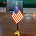 wholesale polyester custom pattern decorative table desk flags