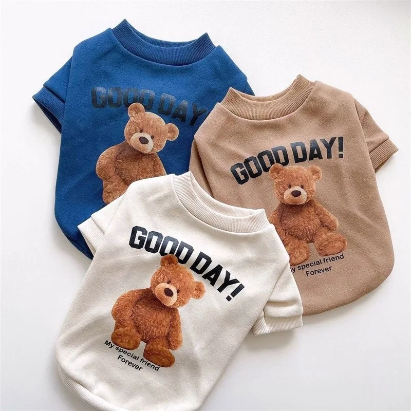 New Cute Bear Print Cotton Small Dog Pullover Clothing Pets Dogs Hoodie Coat Clothing, As show
New Cute Bear Print Cotton Small Dog Pullover Clothing Pets Dogs Hoodie Coat Clothing, As show
