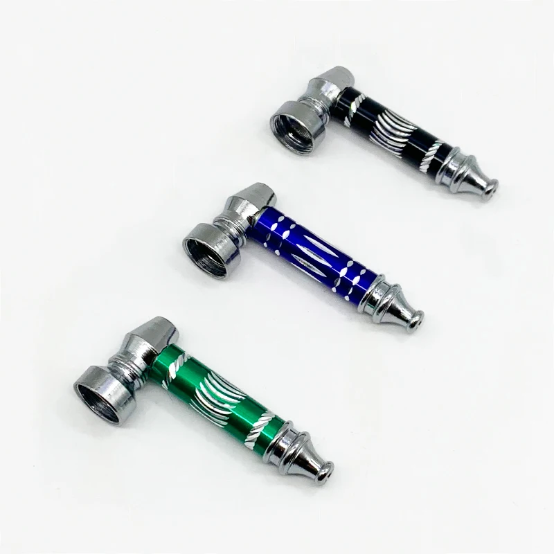China SHINY Wholesale Custom Colorful Long Metal Smoking Pipe Holder And Accessories Fast shipping free sample mini weed pipe, Black,green,blue and red
China SHINY Wholesale Custom Colorful Long Metal Smoking Pipe Holder And Accessories Fast shipping free sample mini weed pipe, Black,green,blue and red