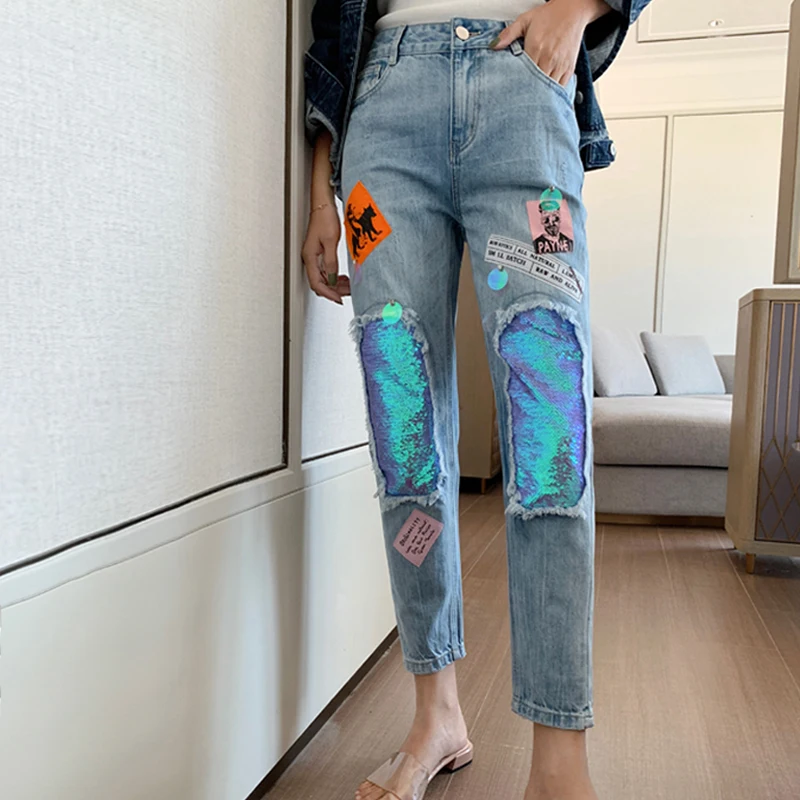 2021 New Arrival Denim Pants Custom Logo Trousers Light Blue Jeans Women Denim Jeans, Customized colors
2021 New Arrival Denim Pants Custom Logo Trousers Light Blue Jeans Women Denim Jeans, Customized colors