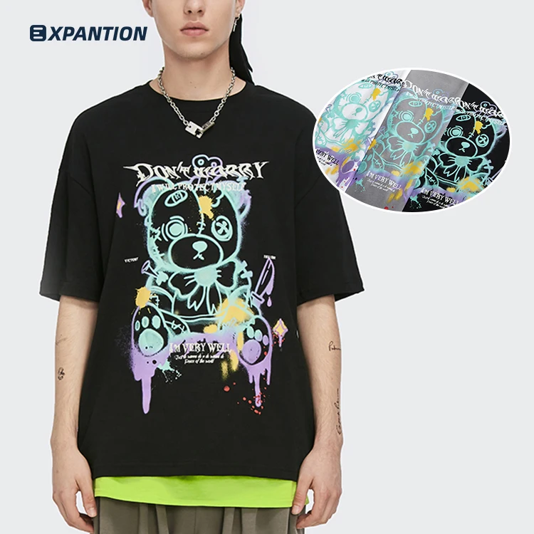 EXP OEM custom LOGO printing O-neck summer fashion trend men t-shirts, 3 colors
EXP OEM custom LOGO printing O-neck summer fashion trend men t-shirts, 3 colors