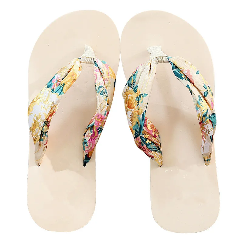 Wholesale summer fashion sandals and slippers bohemian satin thick platform wedges flip flops, As the picture show
Wholesale summer fashion sandals and slippers bohemian satin thick platform wedges flip flops, As the picture show