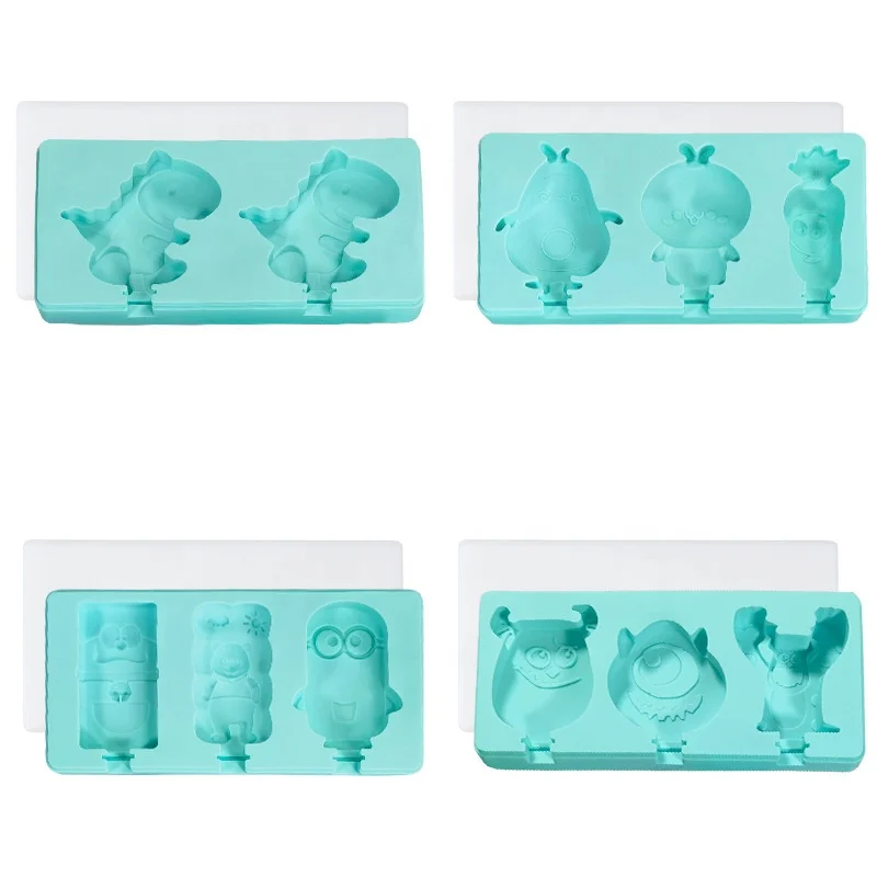 DIY ice cream silicone mold Cartoon dinosaur popsicle mold 3 small yellow people ice cream silicone mold
DIY ice cream silicone mold Cartoon dinosaur popsicle mold 3 small yellow people ice cream silicone mold