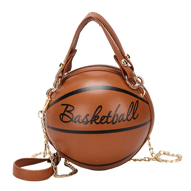 New round handbag personalized painted basketball bag chain small round bag, White, black, pink, brown
New round handbag personalized painted basketball bag chain small round bag, White, black, pink, brown