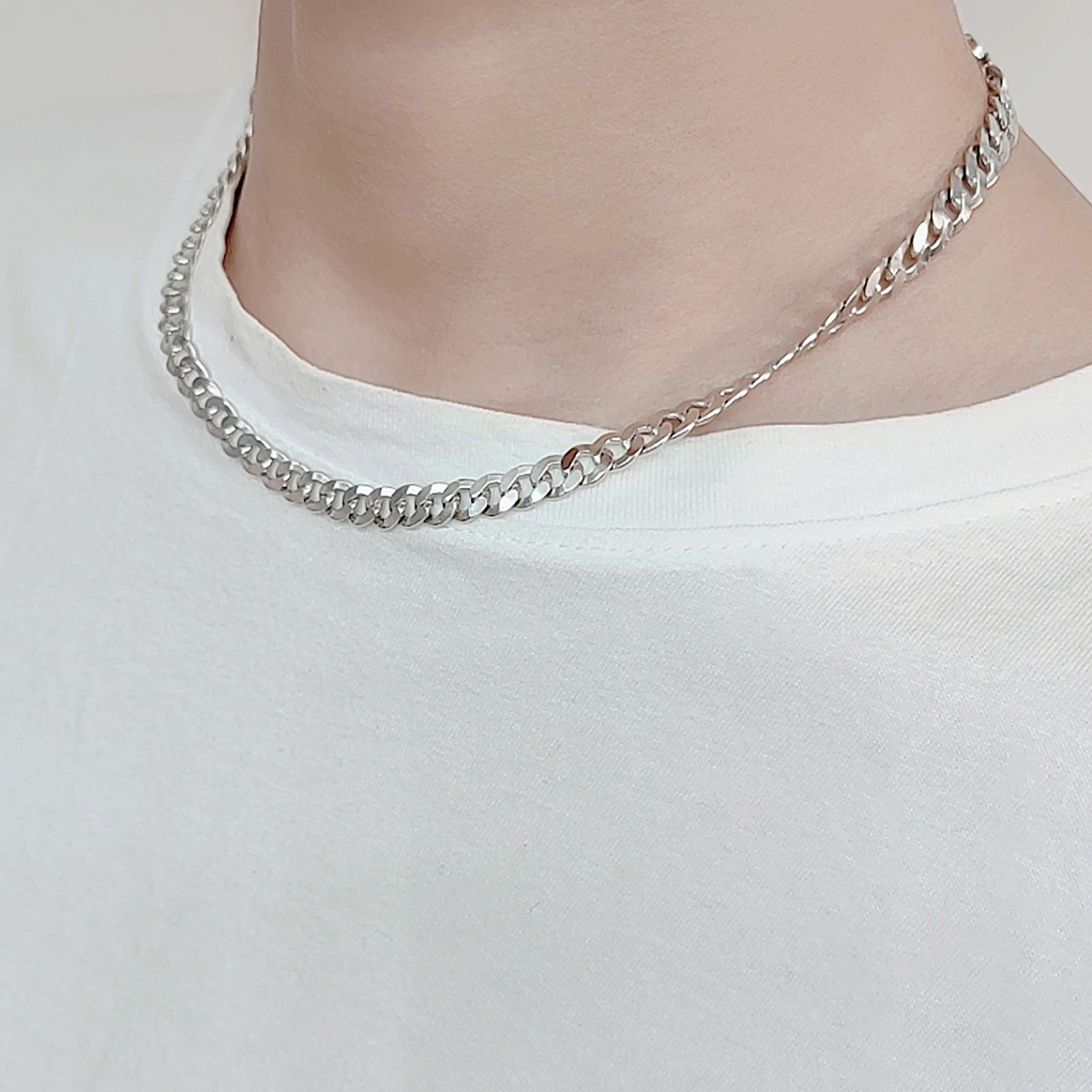Cadenas Para Hombres Machine Make Curb Flat Bracelet 925 Sterling Silver Cuban Link Necklace for Men Jewelry
Cadenas Para Hombres Machine Make Curb Flat Bracelet 925 Sterling Silver Cuban Link Necklace for Men Jewelry