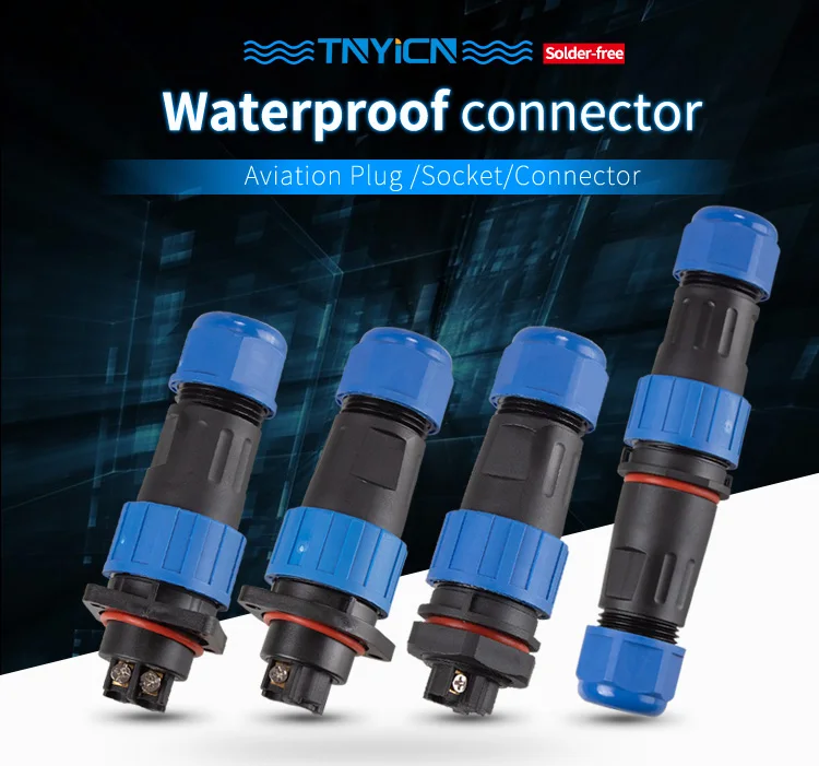 Solder Free Waterproof Connector Ip Ty Pin Cable Connectors