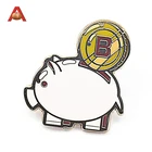 Custom Round Simpsons Rose Gold Hard Enamel Pin