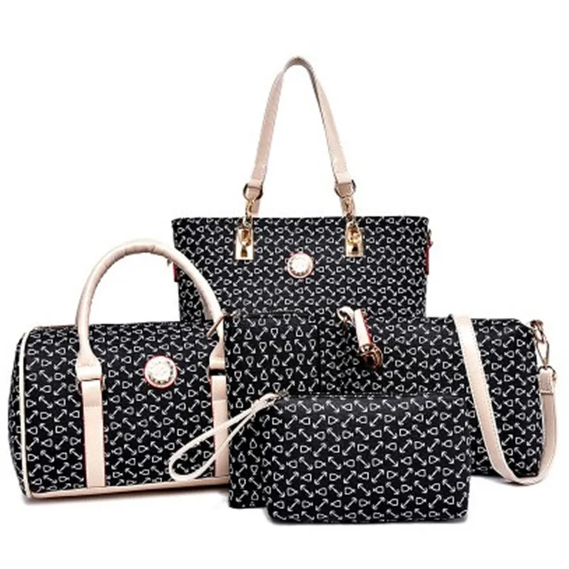 Factory Hot sale 5 pcs lady set women bags set handbags with shoulder bag+Totes+clutch+key holder custom logo for handbags, Optional
Factory Hot sale 5 pcs lady set women bags set handbags with shoulder bag+Totes+clutch+key holder custom logo for handbags, Optional