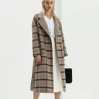 High quality women autumn-winter wool trench coat wool cashmere woman coat