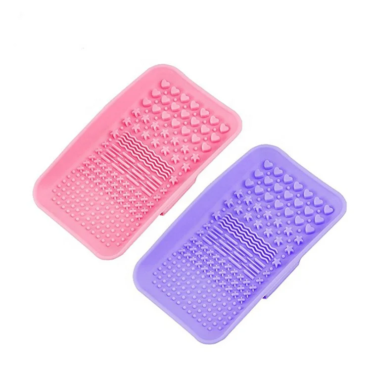 Factory Silicone Makeup Brush Cleaning Mat Scrubber Board Pad, Pink,green,red,purple
Factory Silicone Makeup Brush Cleaning Mat Scrubber Board Pad, Pink,green,red,purple