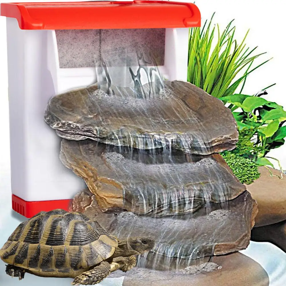 

Pet Supplies Reptile Small Fish And Shrimp Tank Aquarium Turtle Filter Low Water Level Waterfall Filter Aquarium Filter DH