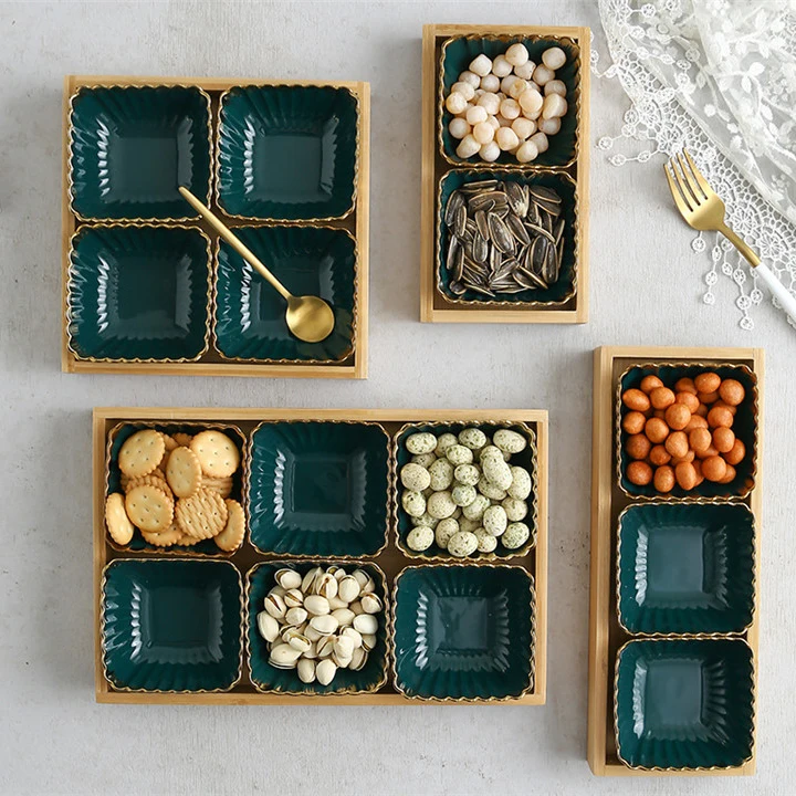 Unique Design Home Goods Green Snack Food Dish Set Modern Ceramic Dry Fruit Serving Dishes Set
Unique Design Home Goods Green Snack Food Dish Set Modern Ceramic Dry Fruit Serving Dishes Set