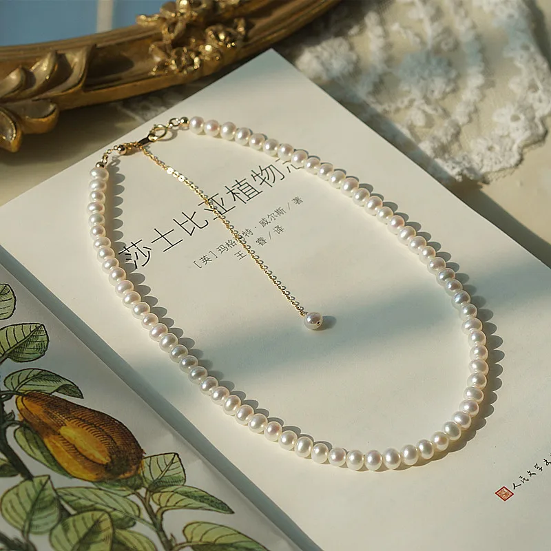 Tiqi New Natural Pearl Choker Necklace Women's 925 Sterling Silver French Retro Choker Elegant Graceful
Tiqi New Natural Pearl Choker Necklace Women's 925 Sterling Silver French Retro Choker Elegant Graceful