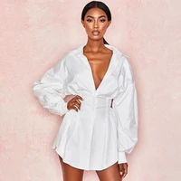 Wholesales Women Long Sleeve Loose Casual Mini Shorts Dress Ladies Turn-down Collar Shirt Short Dresses
Wholesales Women Long Sleeve Loose Casual Mini Shorts Dress Ladies Turn-down Collar Shirt Short Dresses