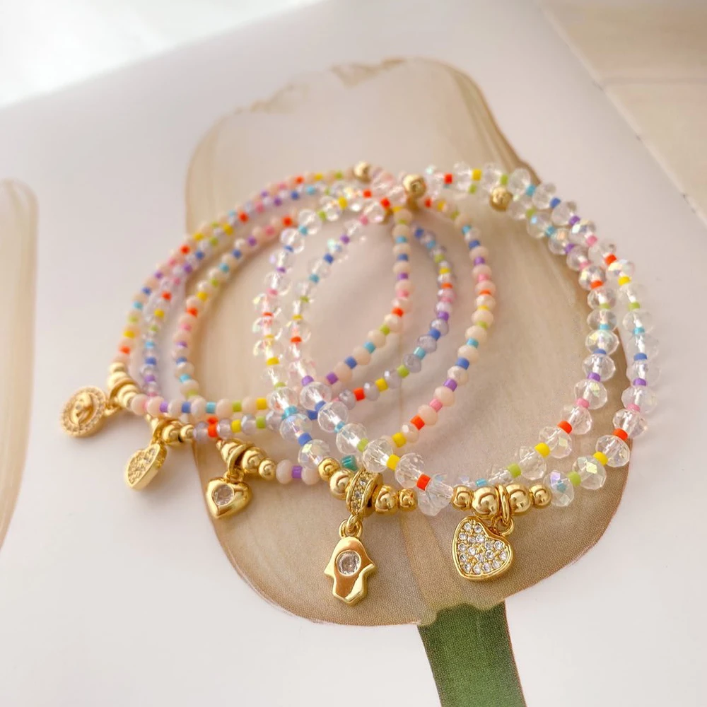 Go2boho Crystal Colorful Miyuki Bead Bracelet Fashion Women Cubic Zirconia Love Heart Charm Jewelry Gift For Her
Go2boho Crystal Colorful Miyuki Bead Bracelet Fashion Women Cubic Zirconia Love Heart Charm Jewelry Gift For Her
